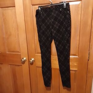 Time and Tru Black Velvet Leggings